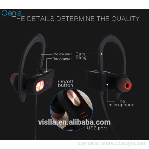 2017 New Arrival High Quality ipx4 Sweatproof Bluetooth stereo headphone,Wireless sport headset&earbuds